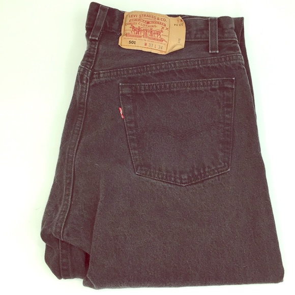 Levi's Other - Vintage Levi’s Black 33x34 Mens USA Made RR30